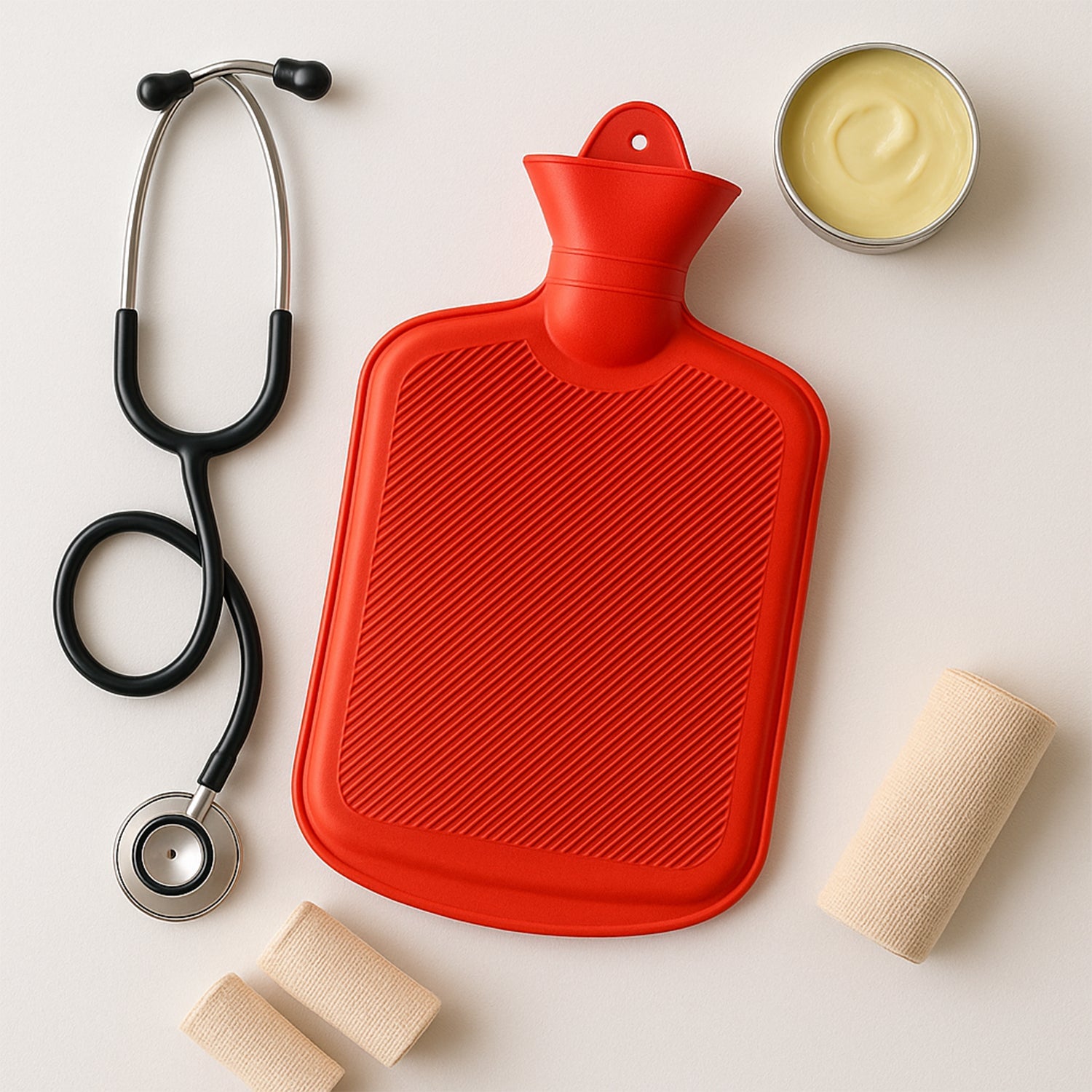 Rubber Hot Water Heating Bag for Pain Relief (Large) Rubber Hot Water Heating Bag for Pain Relief (Large)
